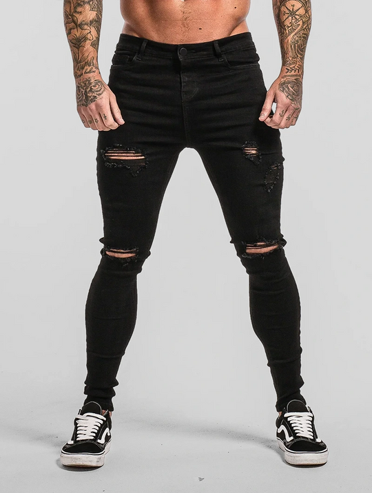 Paul Denim Jeans - Ripped Black