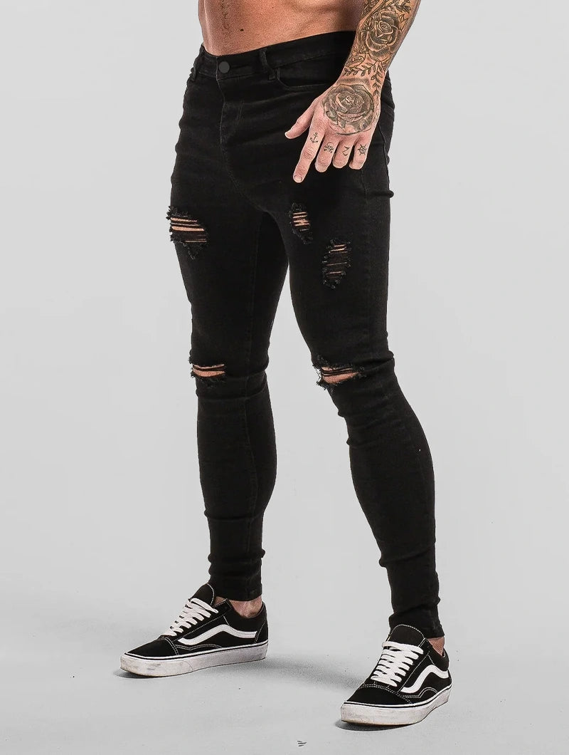 Paul Denim Jeans - Nero Strappato