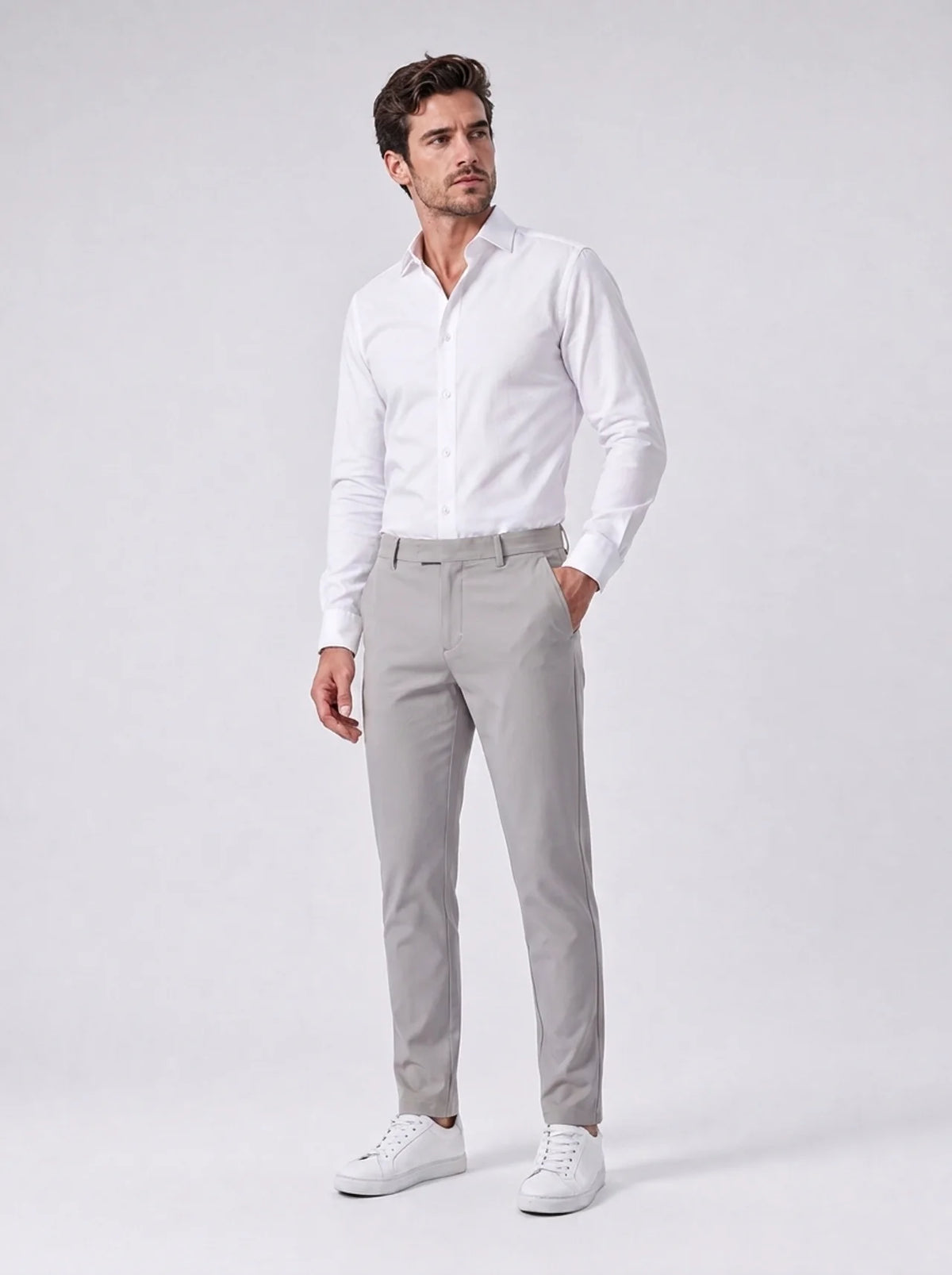 Rafael Slim Chino - Light Grey