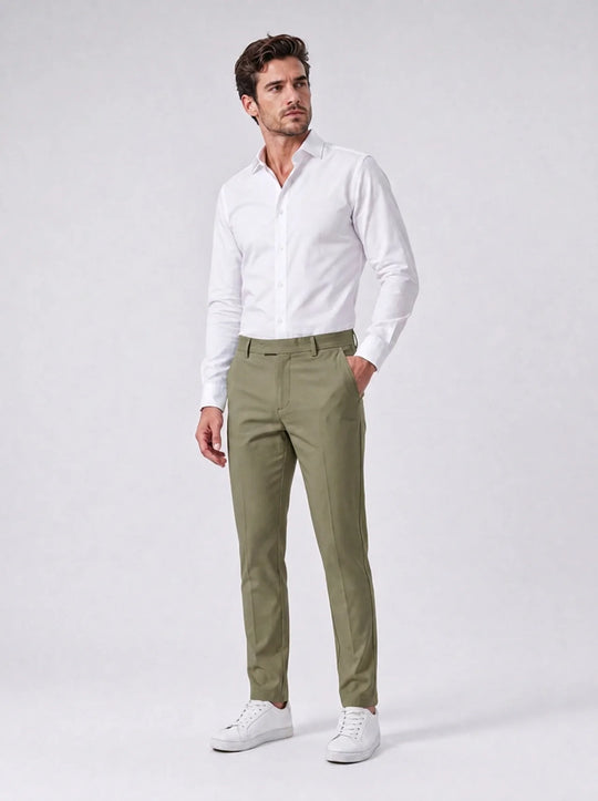 Rafael Slim Chino - Olive Green