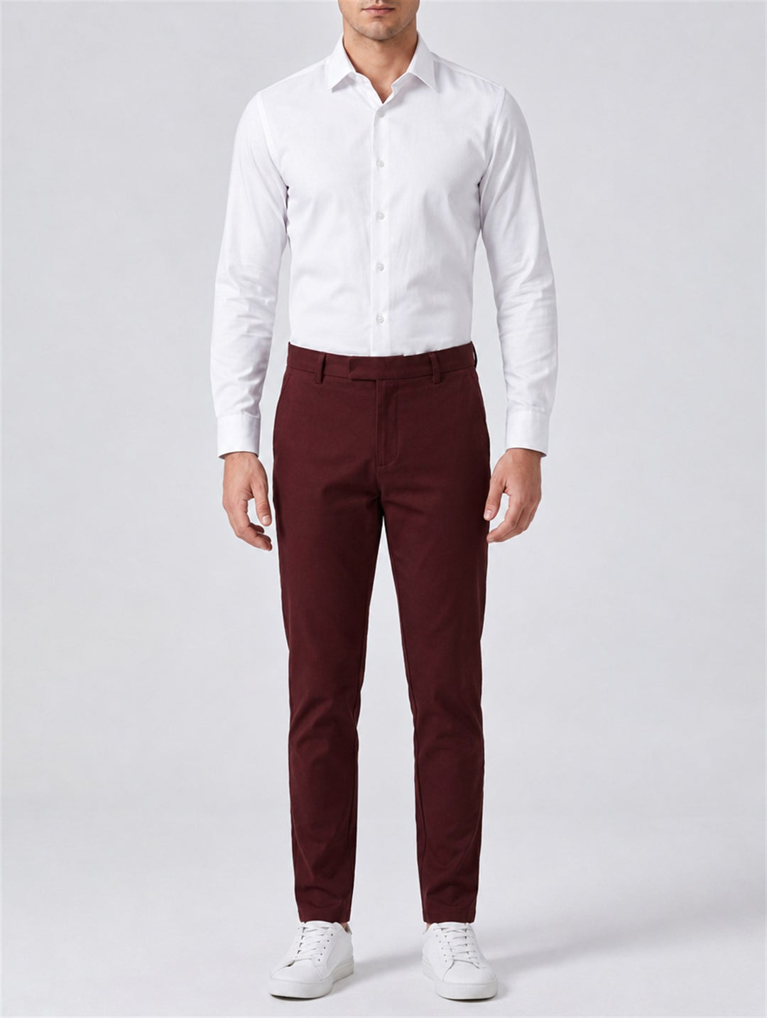 Rafael Slim Chino - Burgundy
