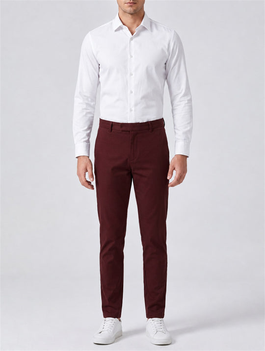 Rafael Slim Chino - Burgundy