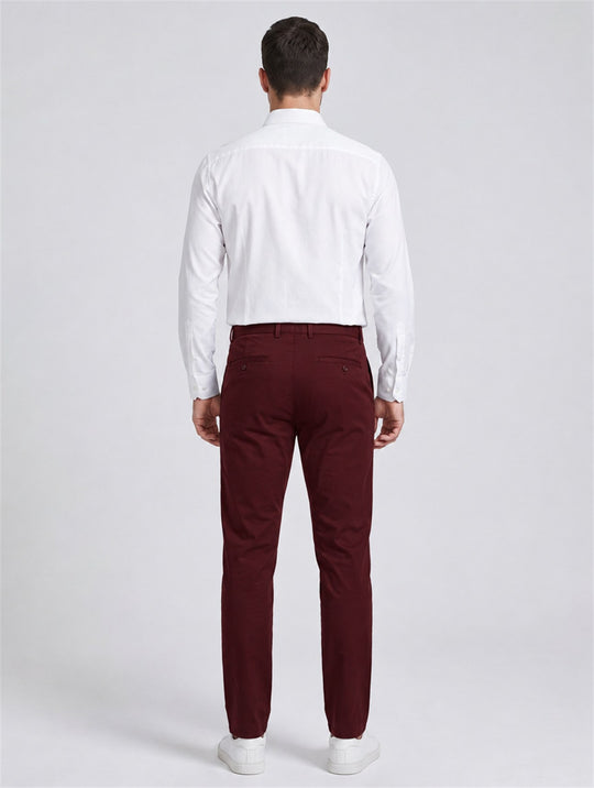 Rafael Slim Chino - Burgundy
