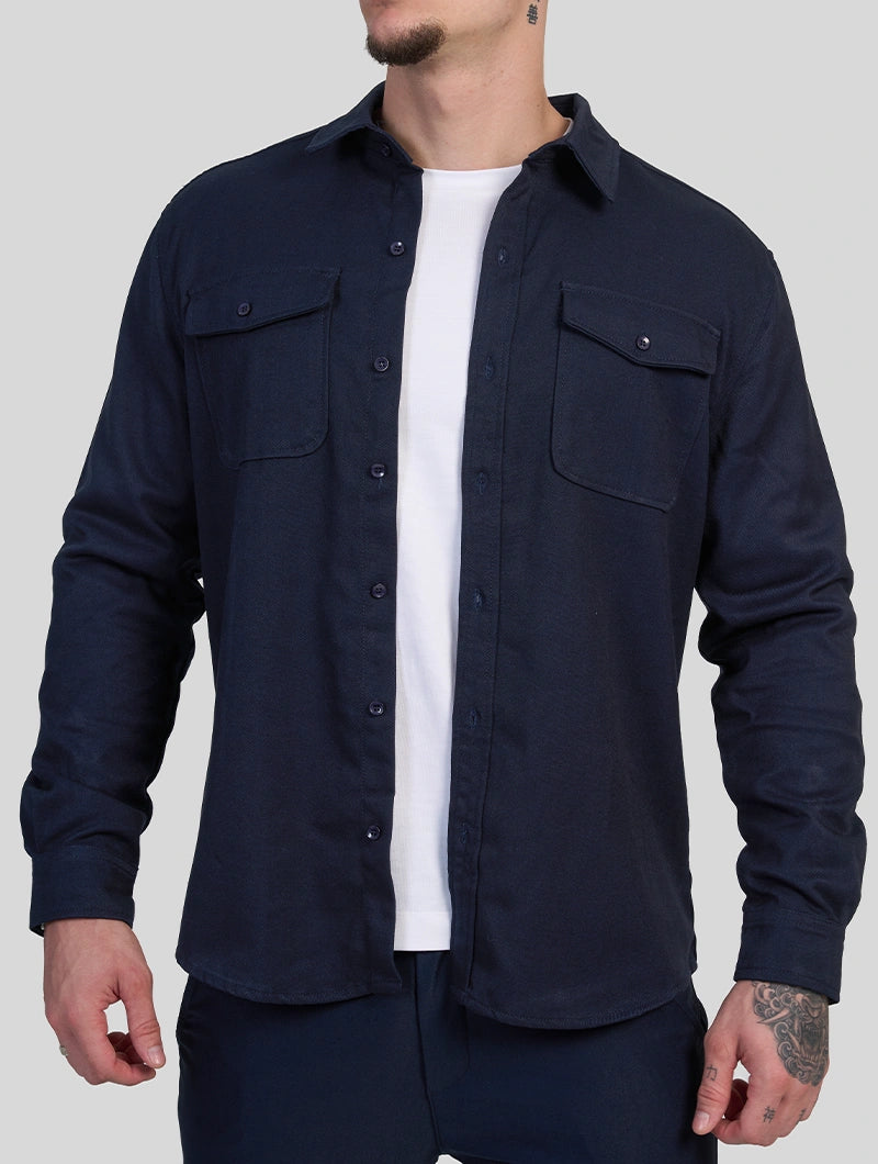 Simon Overshirt - Navy Blue