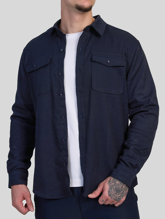 Simon Overshirt - Navy Blue