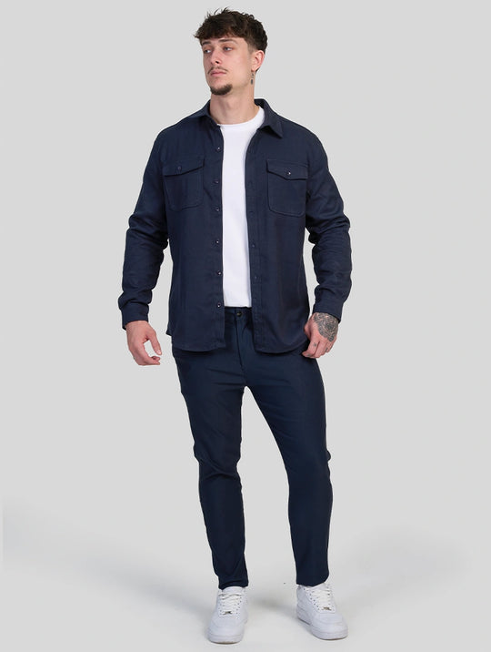 Simon Overshirt - Navy Blue