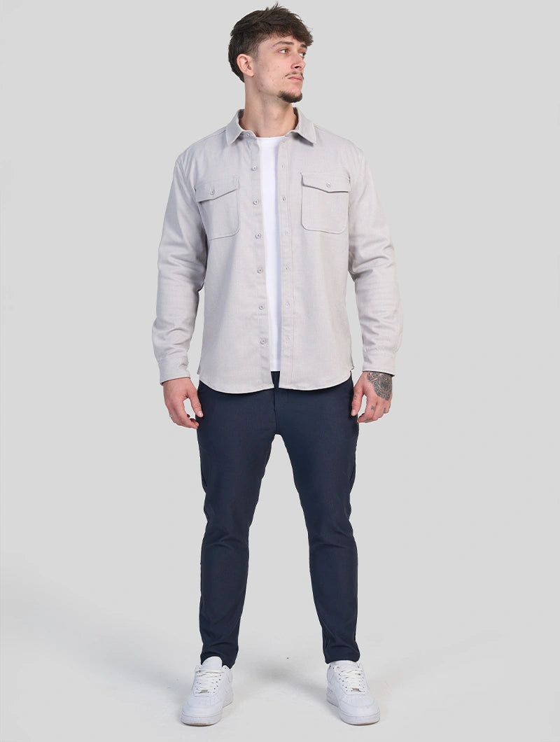 Simon Overshirt - Light Grey