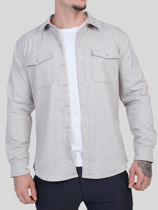 Simon Overshirt - Light Grey