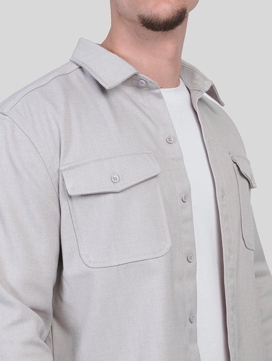 Simon Overshirt - Light Grey