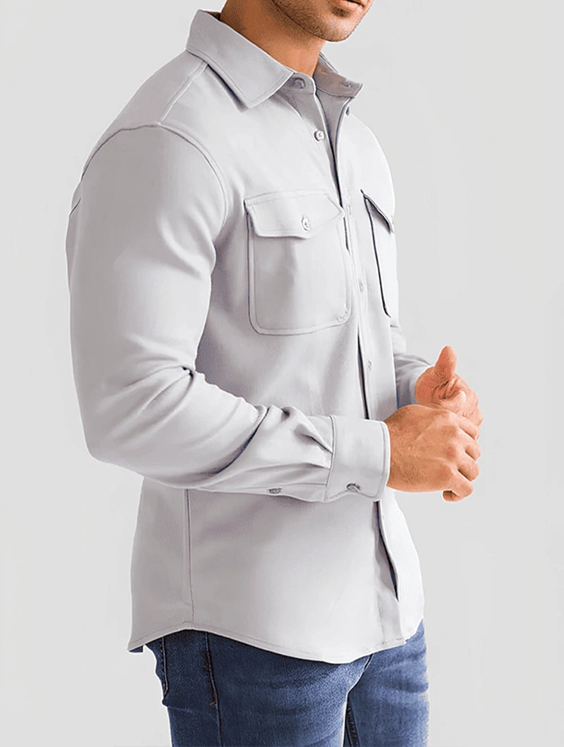 Simon Overshirt - Light Grey