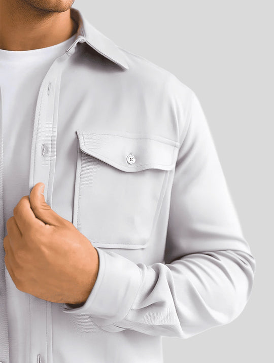 Simon Overshirt - Light Grey