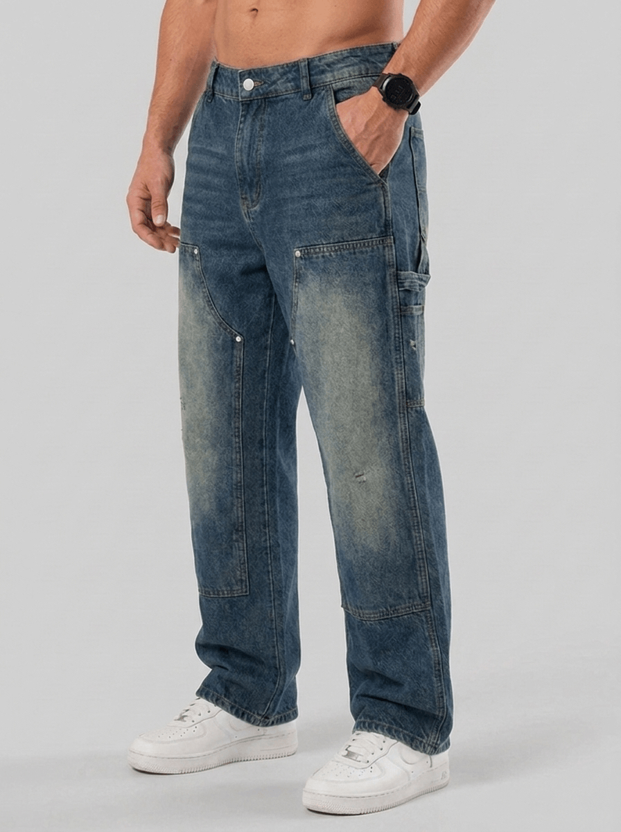 Tadeo Carpenter Jeans - Washed Stone Blue