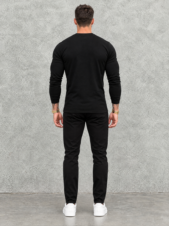 Tano Long Sleeve - Black - back view