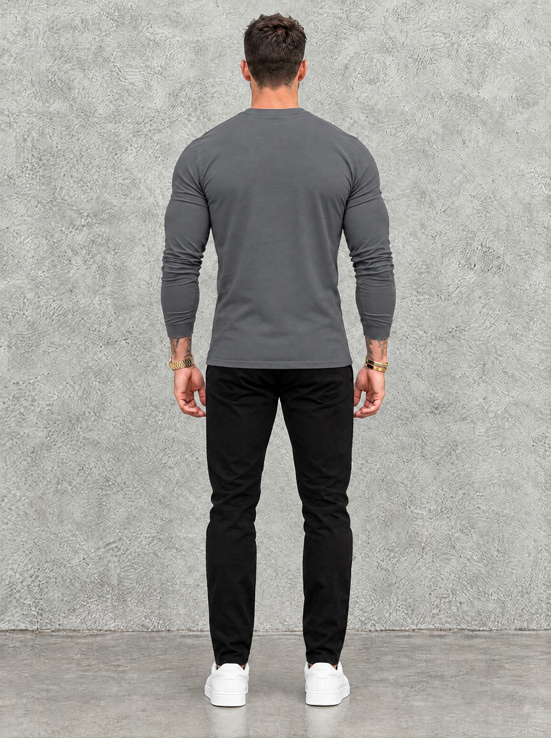 Tano Long Sleeve - Grey - back view