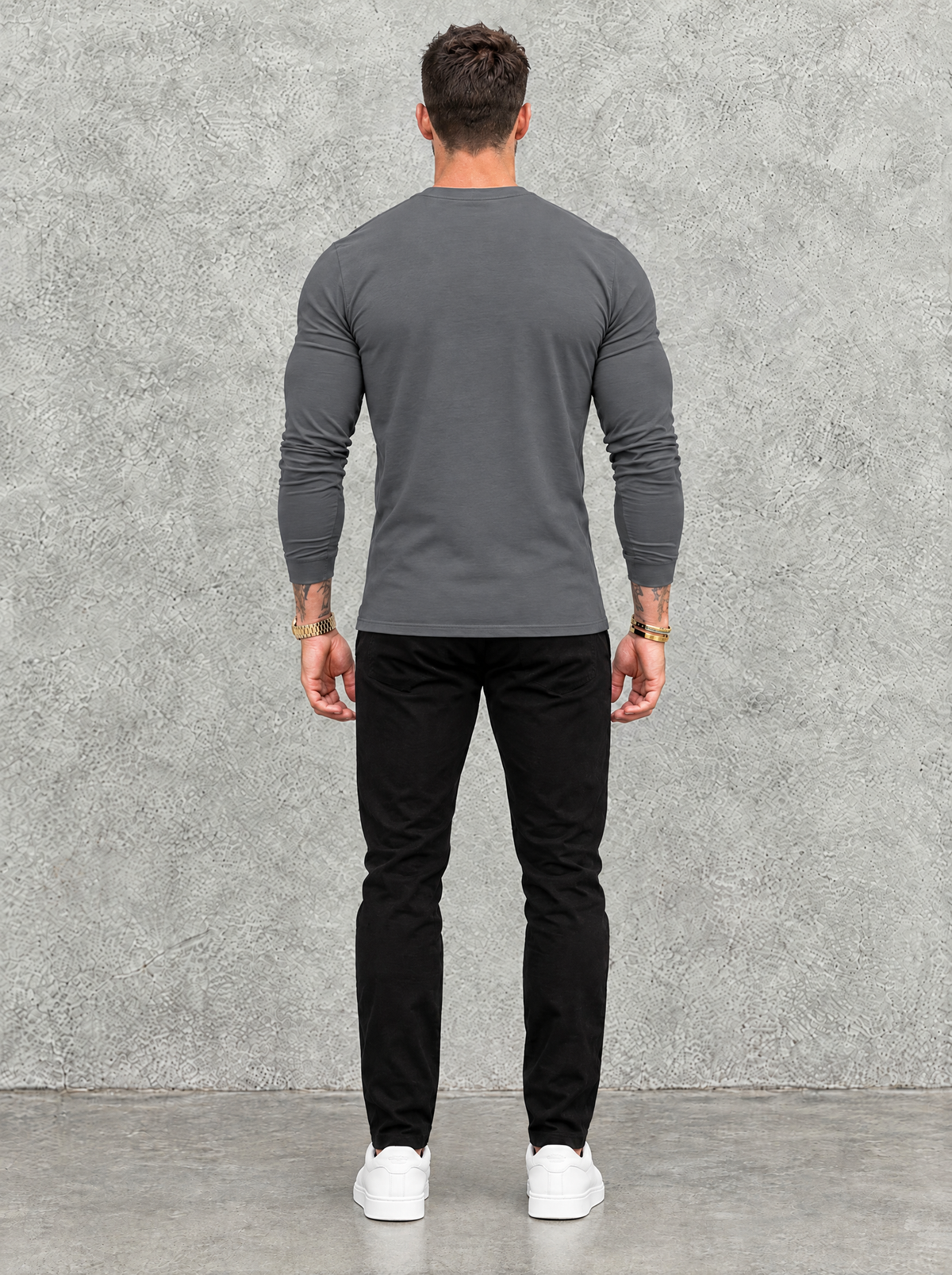 Tano Long Sleeve - Grey - back view
