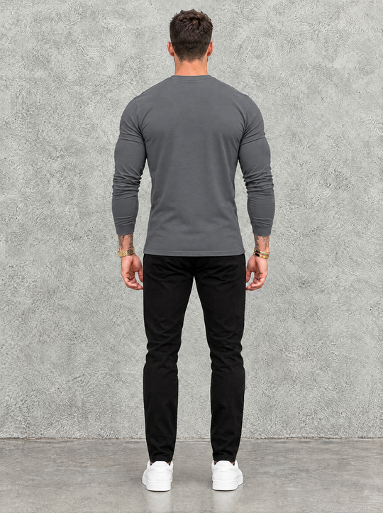 Tano Long Sleeve - Grey - back view