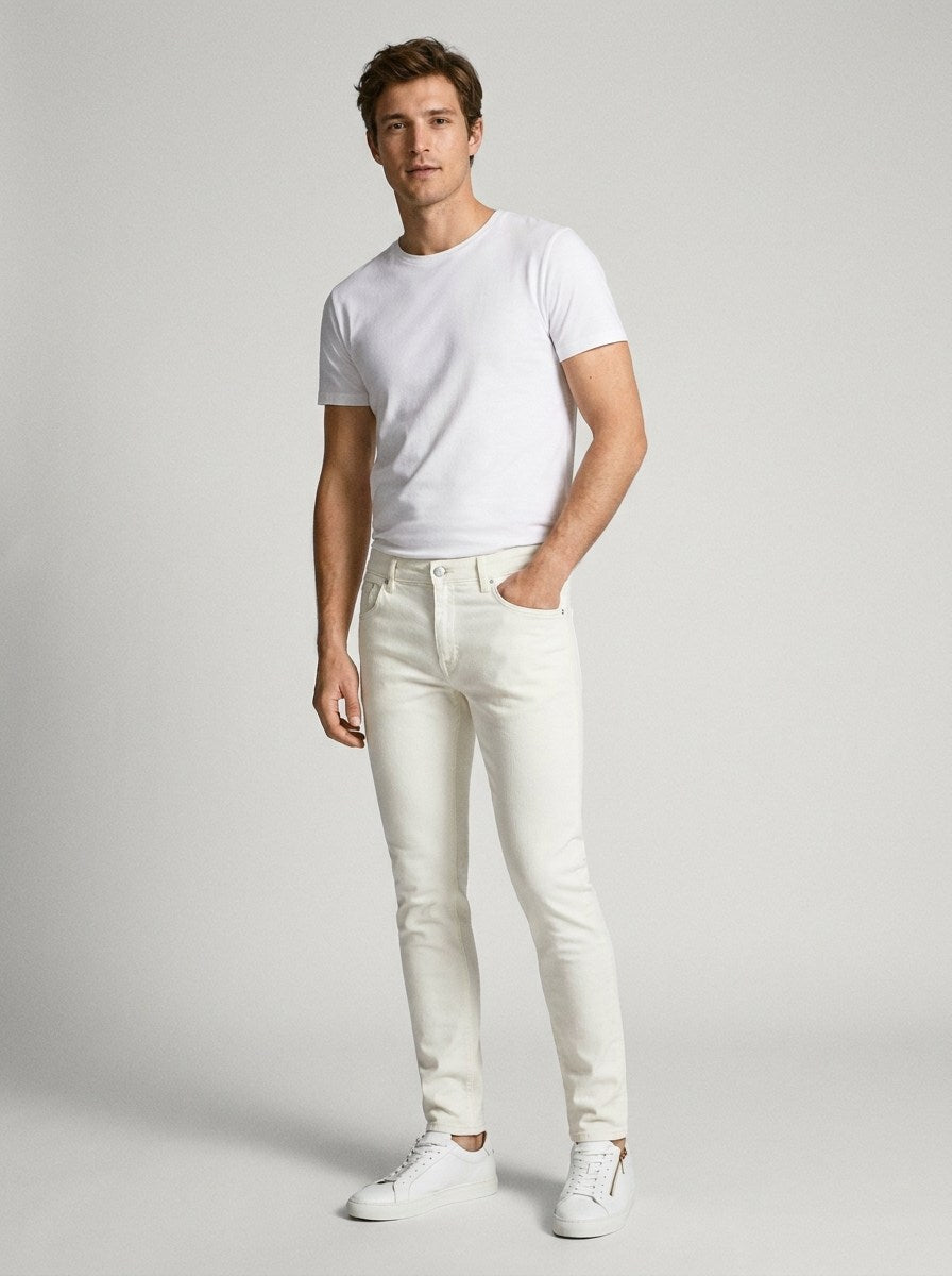 The Andres Jeans - White