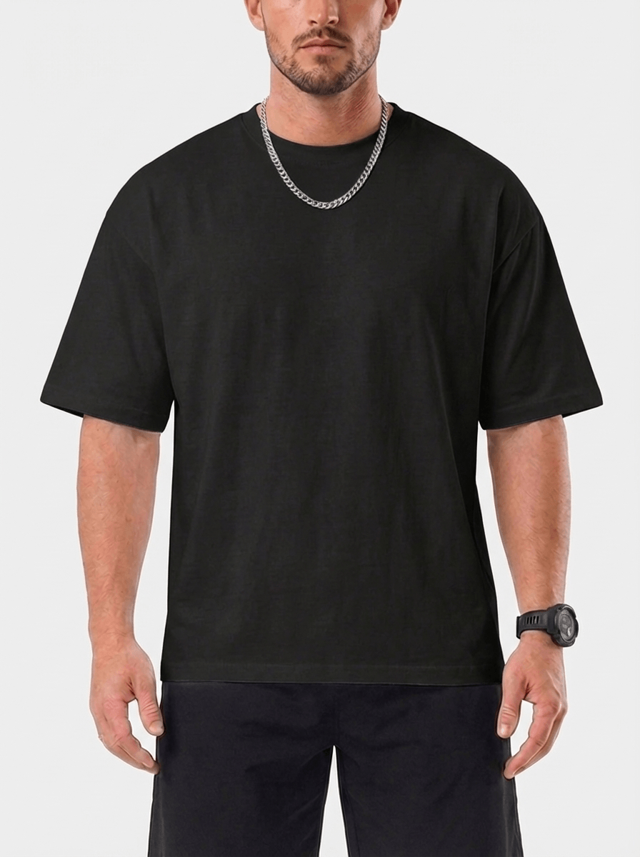 T-shirt Oversized Trevo - Nero