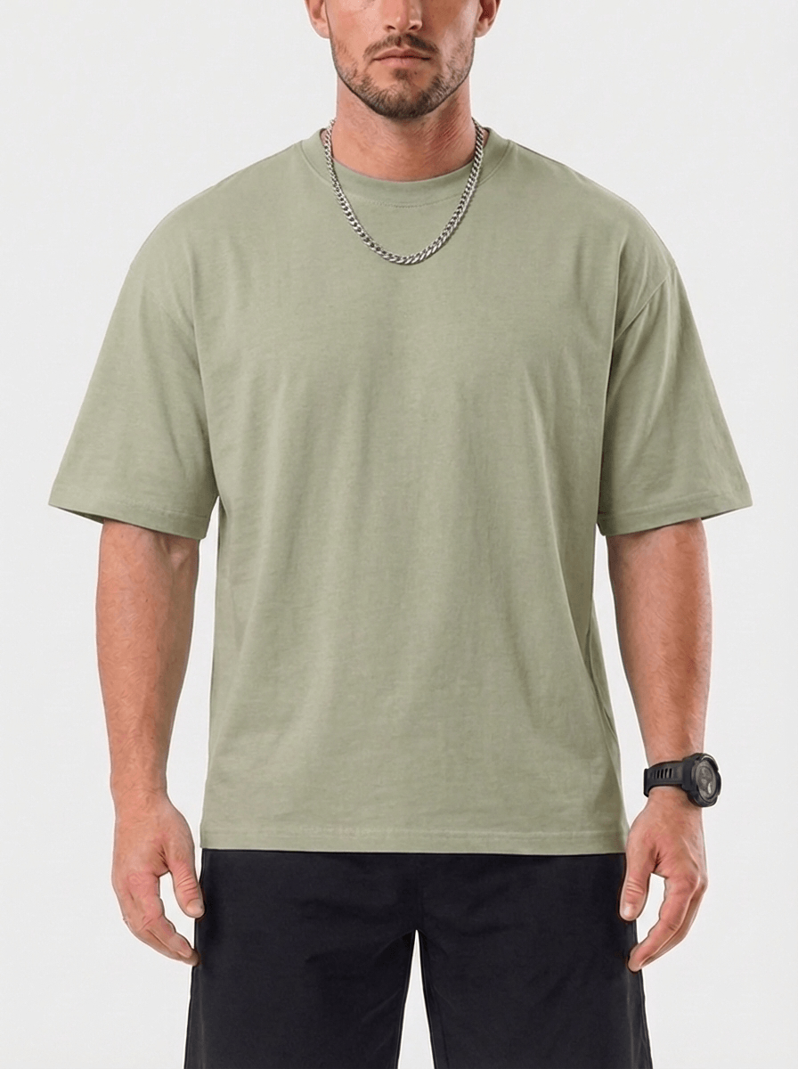 T-shirt Oversized Trevo - Verde Khaki