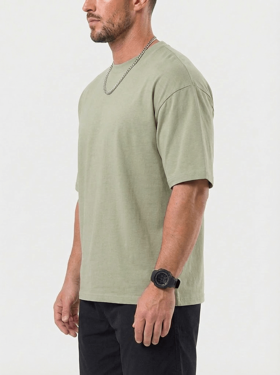 Trevo Oversized T-Shirt - Khaki Green