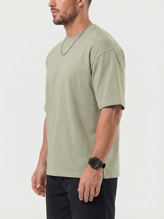 Trevo Oversized T-Shirt - Khaki Green