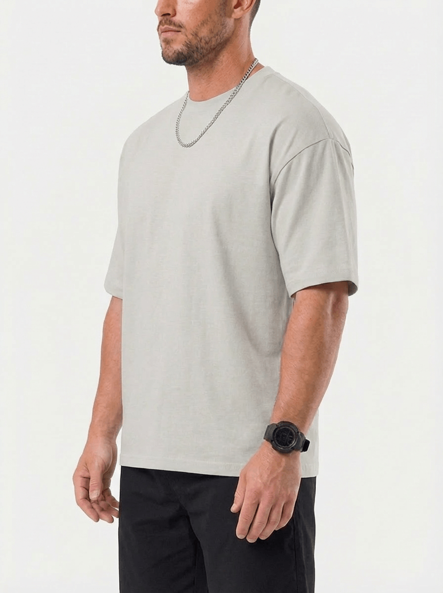 Trevo Oversized T-Shirt - Light Grey