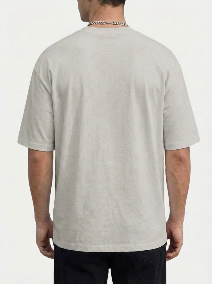 Trevo T-Shirt Oversize - Grigio Chiaro