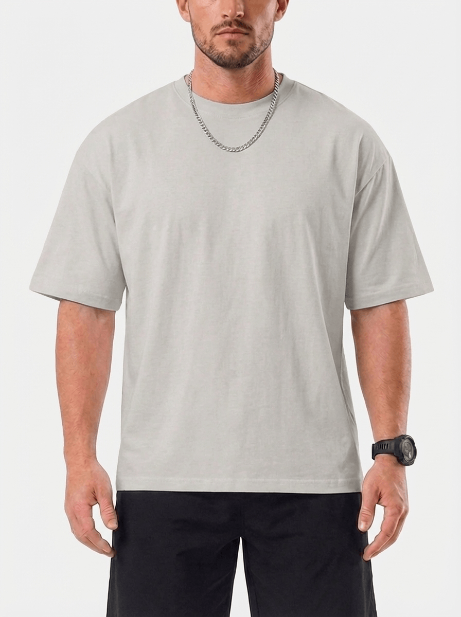 Trevo T-Shirt Oversize - Grigio Chiaro