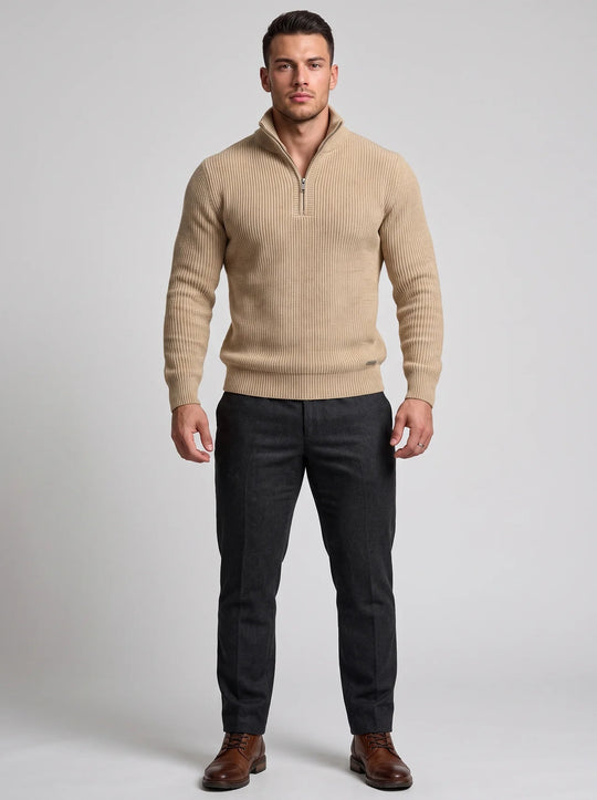 Zip Knit Sweater 4-Pack | Valerio