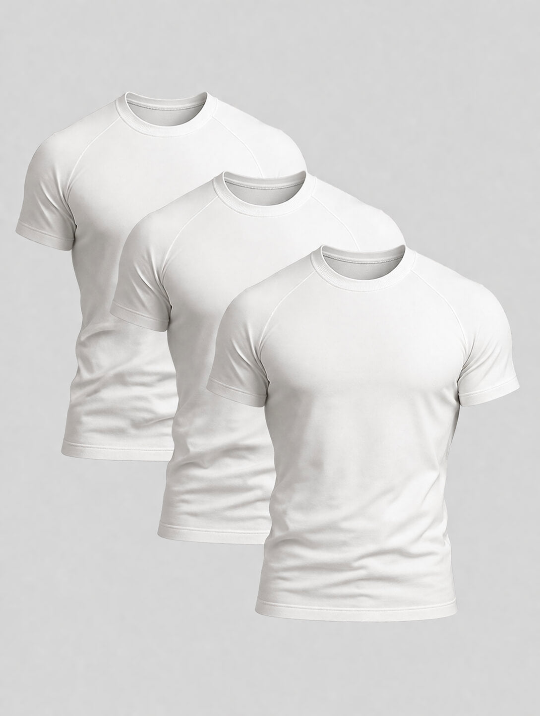 Paquete de 3 Camisetas Blancas | Aleano
