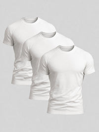Paquete de 3 Camisetas Blancas | Aleano