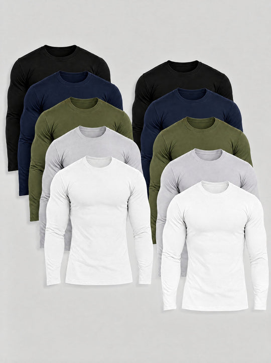 Black Long Sleeve 10-Pack | Tano