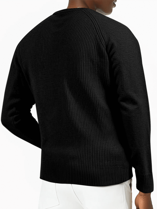 Lorenzo Crew Pullover - Schwarz