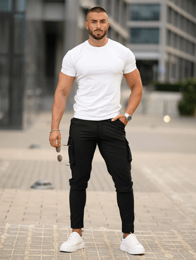 Pantalones Cargo Franco - Negros