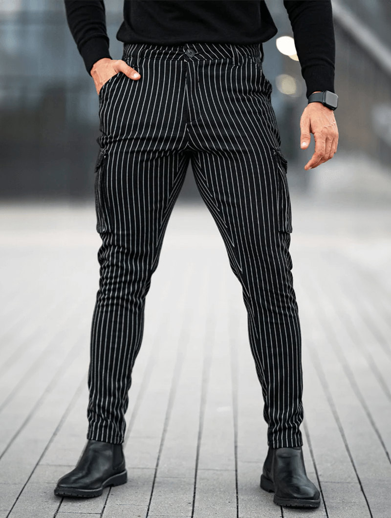 Vittorio Slim Fit Pants - Schwarz