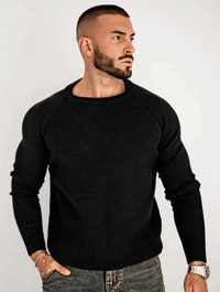 Lorenzo Crew Sweater - Black
