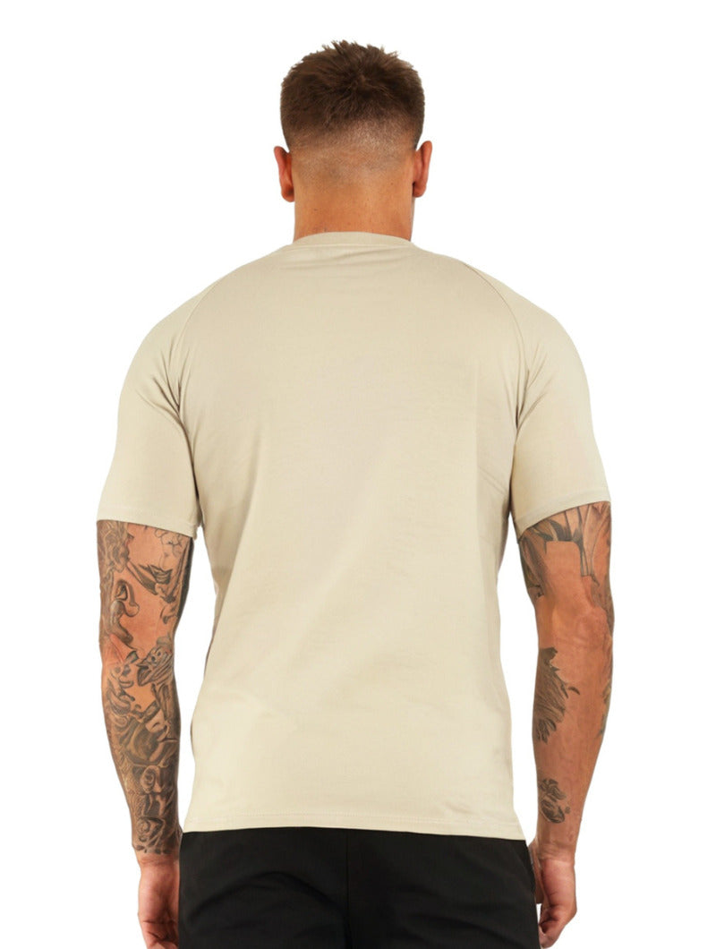 Balinaro Aleano fit khaki t-shirt for men - minimalist casual wear