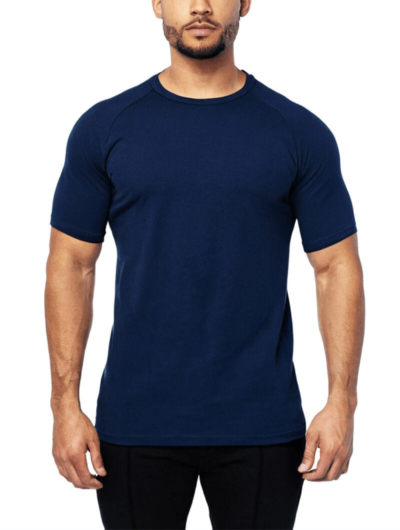 Balinaro Aleano fit navy blue t-shirt for men - modern slim fit style