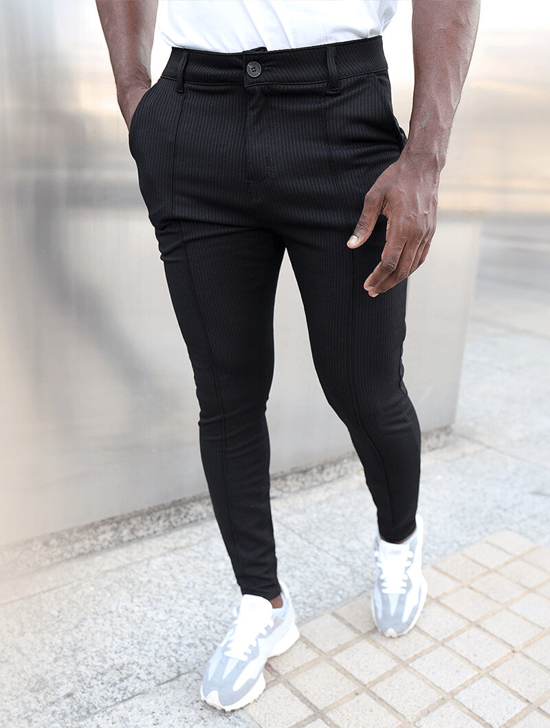 Evo black trousers for men by Balinaro - stylish casual look
