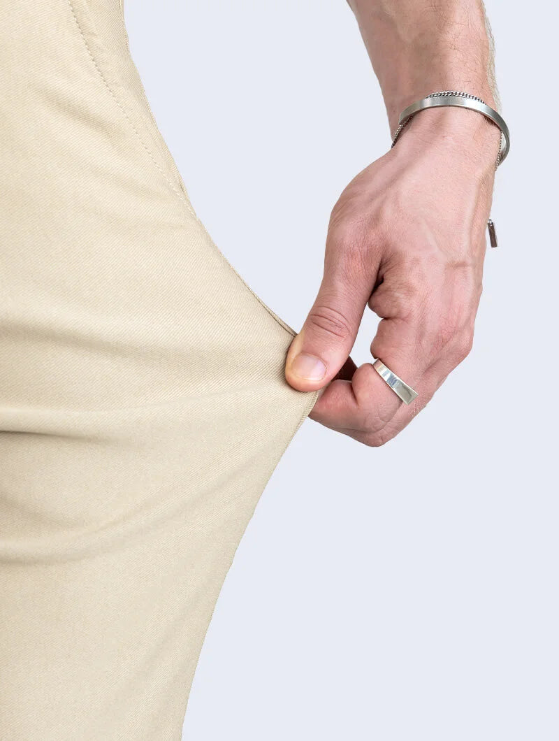 Noa Stretch Calças - Caqui