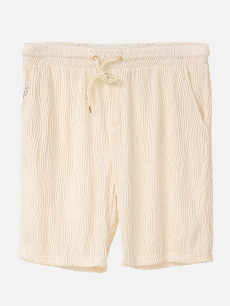 Balinaro Rio Beige shorts with a drawstring on a white background