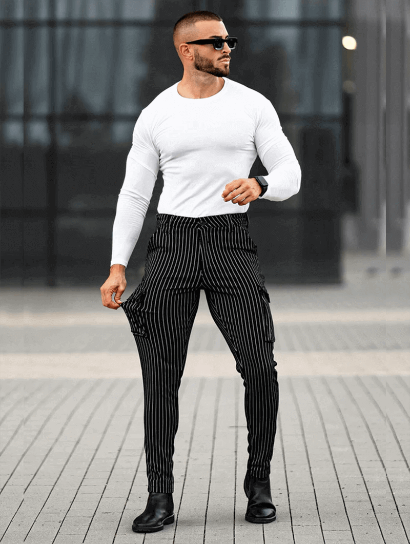Vittorio Stretch Pants - Black