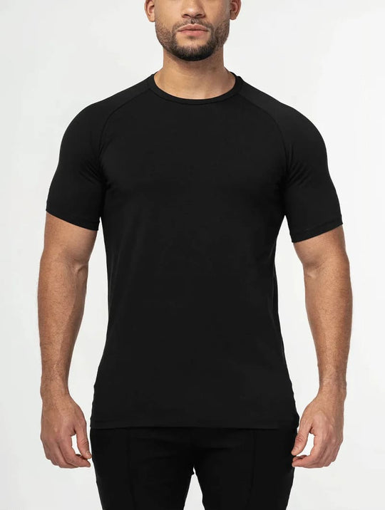 Smart Fit Set | Noa Pants Khaki + Aleano Black T-Shirt