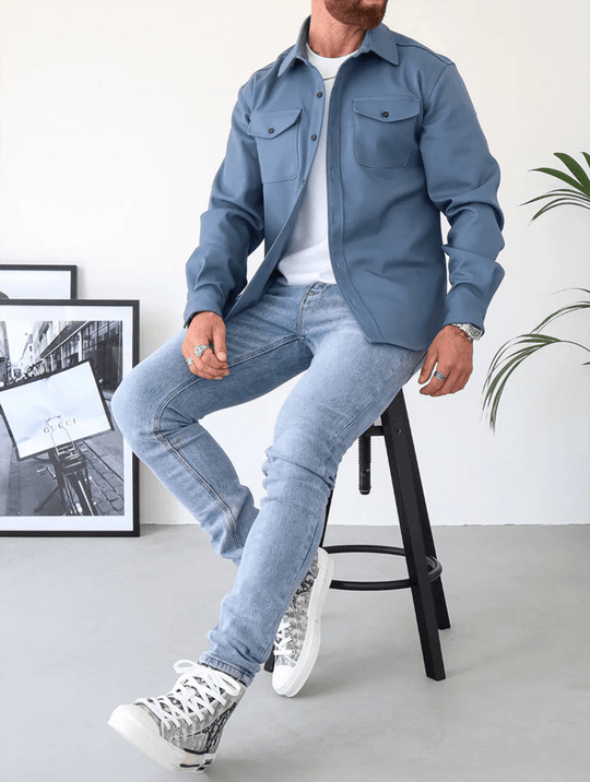 Dano Overshirt - Blau