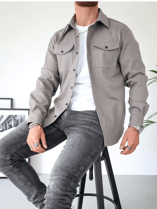 Dano Overshirt - Grau