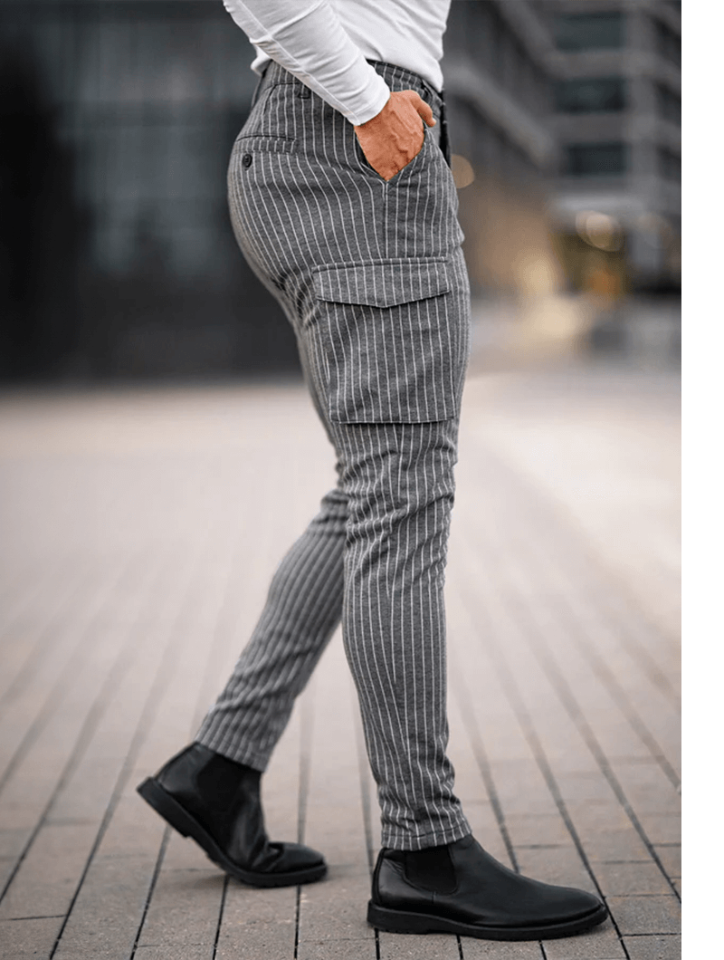 Vittorio Stretch Pants - Grey
