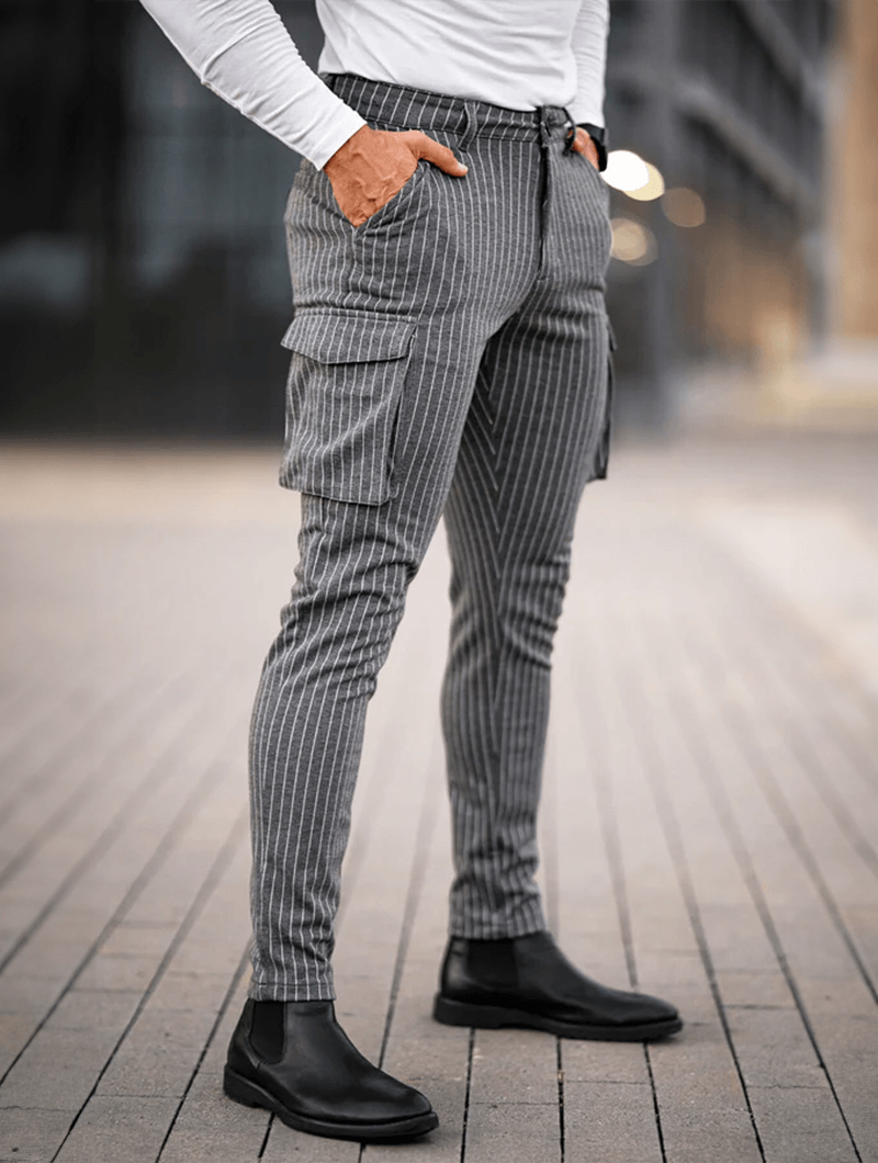 Vittorio Stretch Pants - Grey