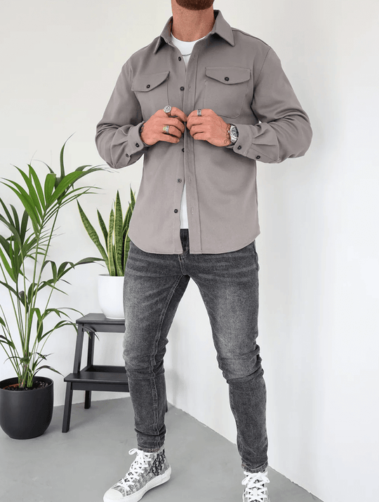 Dano Overshirt - Grau