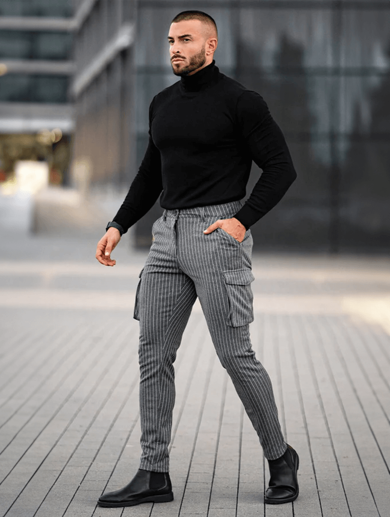 Vittorio Stretch Pants - Grey
