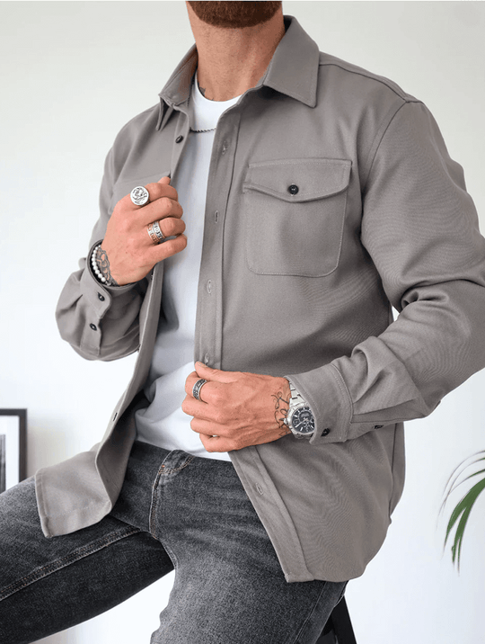 Dano Overshirt - Grau